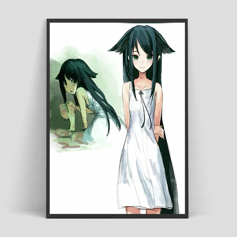 لعبة الرعب S-sama No Uta أغنية سايا ملصق الديكور صور غرفة طلاء جدران قماش زينة للديكور المنزل