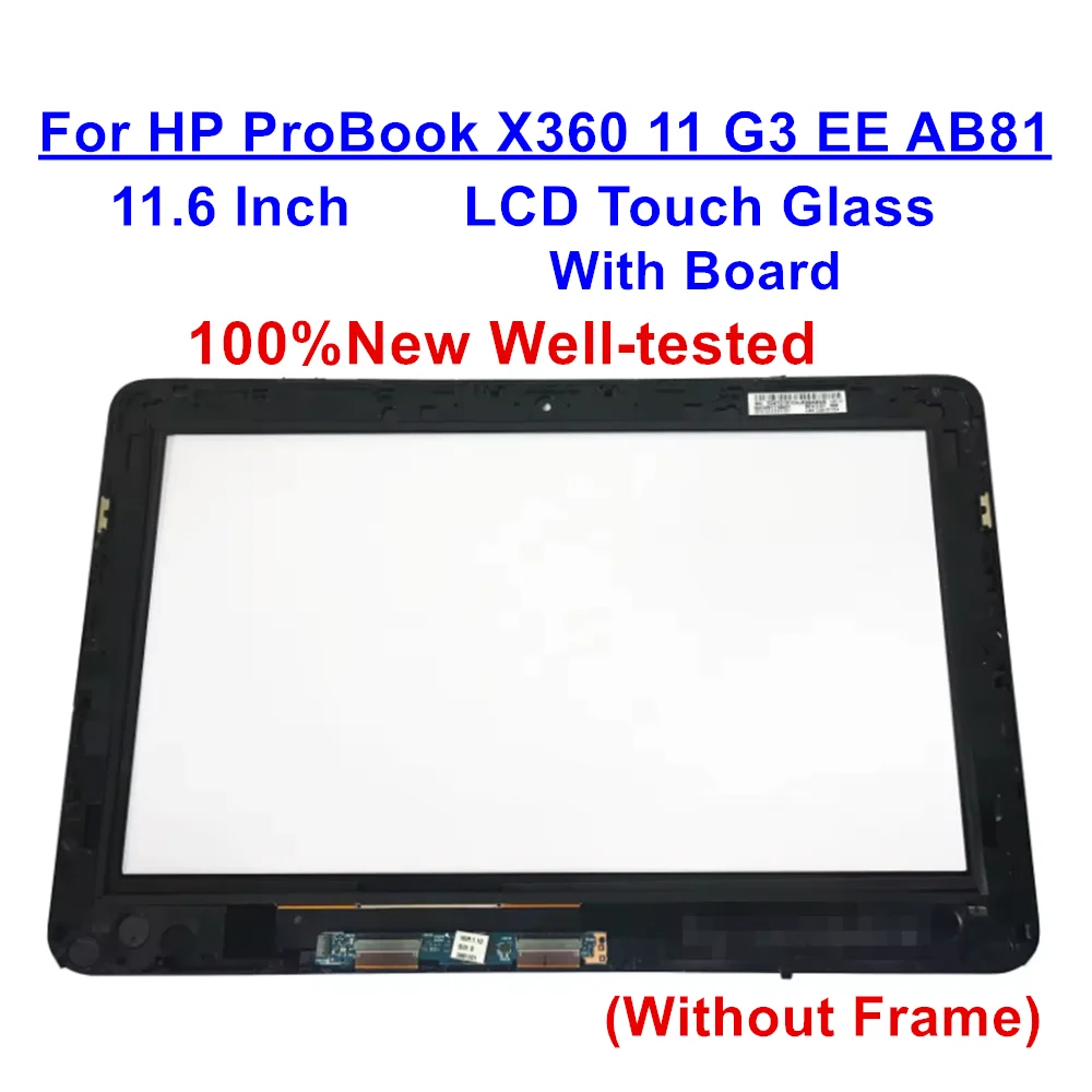 

L43791-001 LCD Touch Glass Digitier w/Board For HP ProBook X360 11 G3 EE AB81 (NO Bezel Frame)