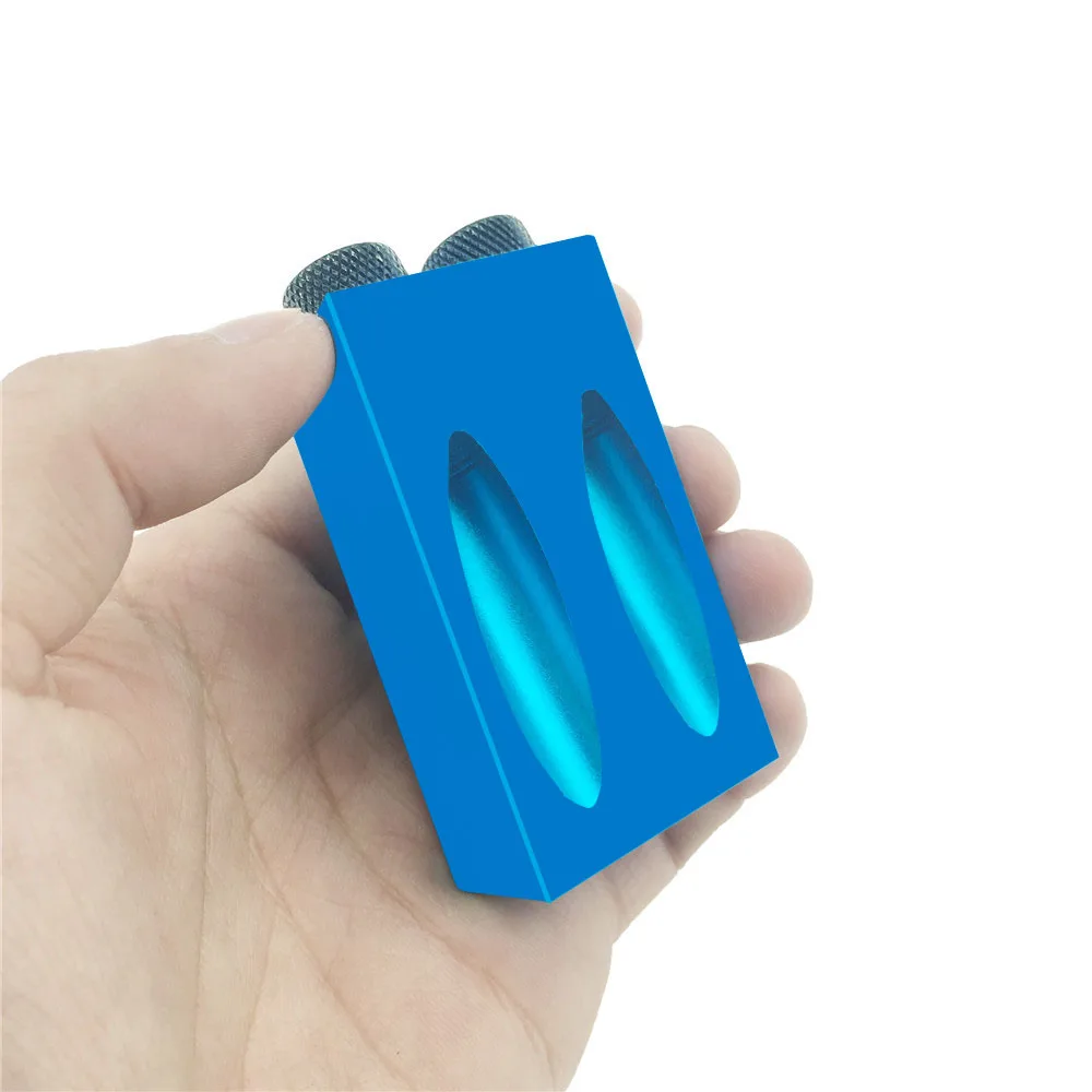 Allsome Tasche Loch Jig Kit, 15 grad Holzbearbeitung Geneigt Loch Jig mit 6/8/10mm Stick Adapter für Winkel Bohren Löcher