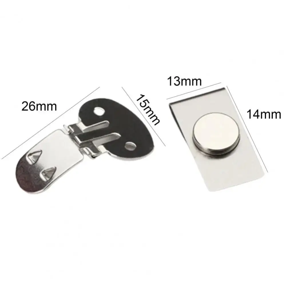 Magnetic Invisible Tie Clip Automatic Fixing Buckle Anti-wrinkle Anti-swing Tie Holder Clips For Men Necktie Collar  Clasp