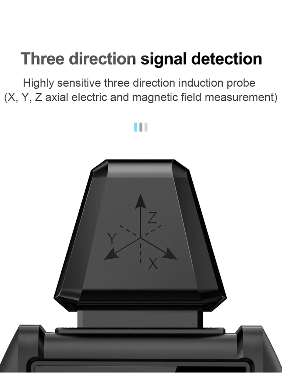 EMF01 Detektor für elektromagnetische Strahlung, hochpräzises EMF-Messgerät, Messgerät für elektromagnetische Wellenstrahlung im Haushalt – Detail 8