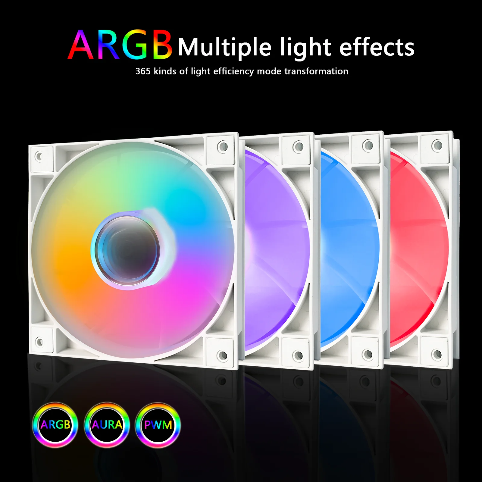

Высокопроизводительный компьютерный вентилятор MANMU, RGB-кулер для процессора, 120 мм, вентилятор для ПК, вентиляторы с высокими оборотами, охлаждение для ПК