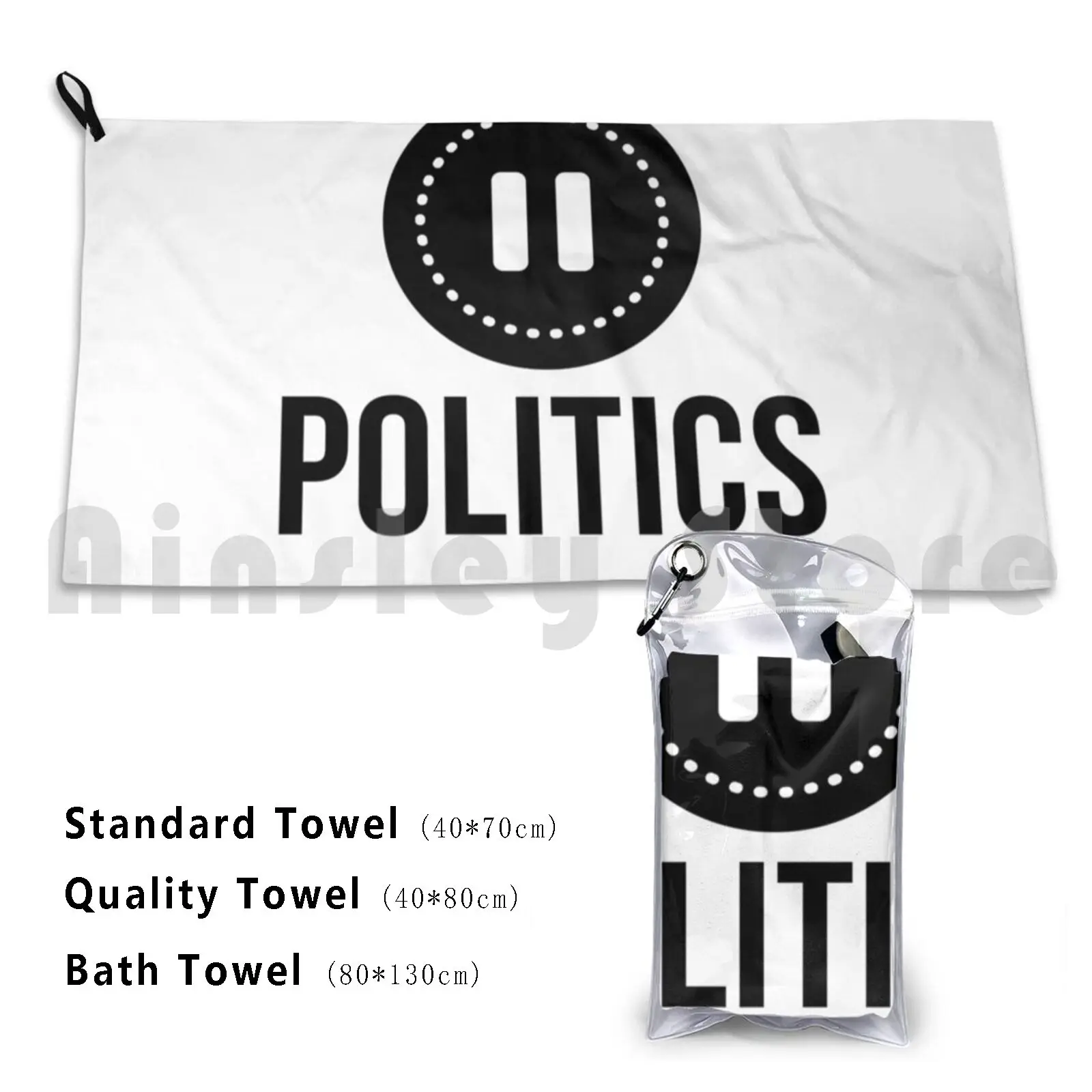 Pause Politics For November. On September 7th , 8 Bath Towel Beach Cushion Pause Politics Stop Politics