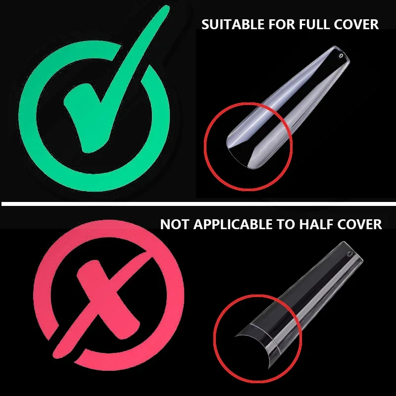 Nailpop-Cinta adhesiva de doble cara para Uñas postizas, pegamento adhesivo para manualidades, prensa falsa para manicura acrílica, 5/10 hojas