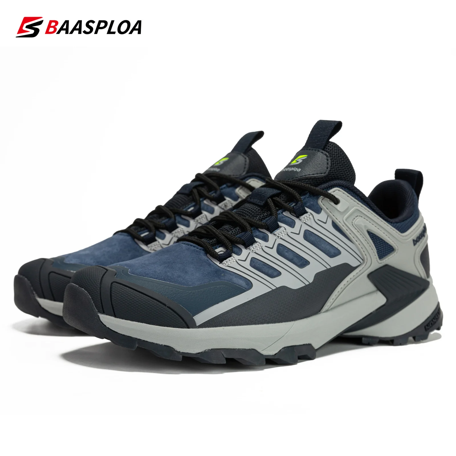 Baasploa Scarpe da esterno da uomo Scarpe da trekking da uomo impermeabili antiscivolo resistenti all\'usura Scarpe sportive da esterno da uomo di