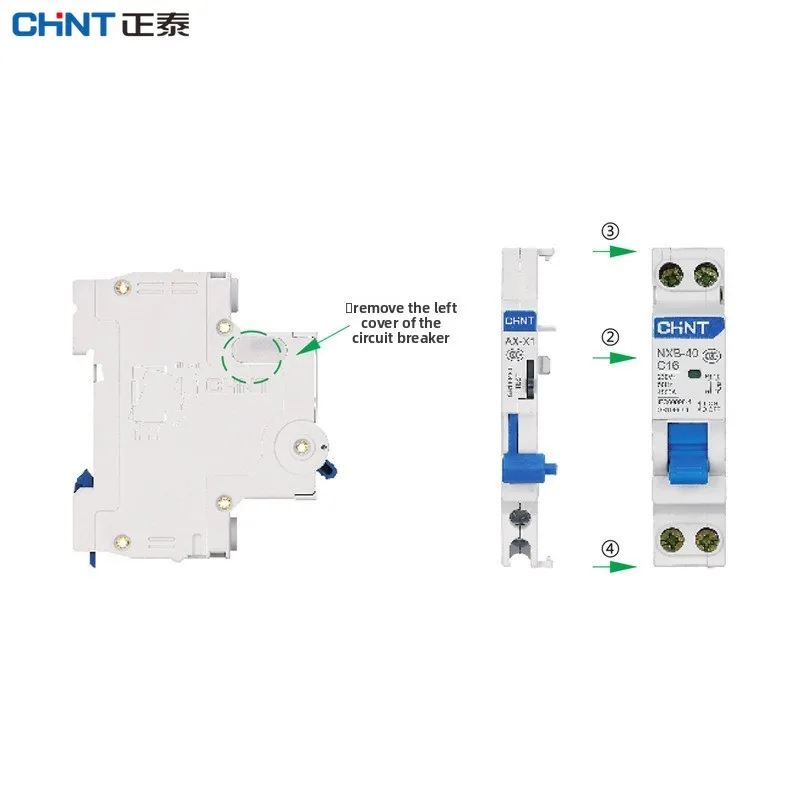

CHNT CHINT NXB-40 и AX-X1 Миниатюрный автоматический выключатель переменного тока 230/400 В C6 10 16 20 25 32A 40A Воздушный выключатель с защитой от перегрузки