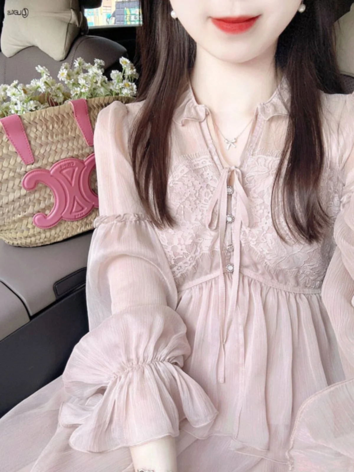 

Розовый комплект «Нежный Ветер»: весенний костюм из двух предметов (длинная юбка и топ), удобный и модный женский хлопковый комплект с V-образным вырезом, свободный крой