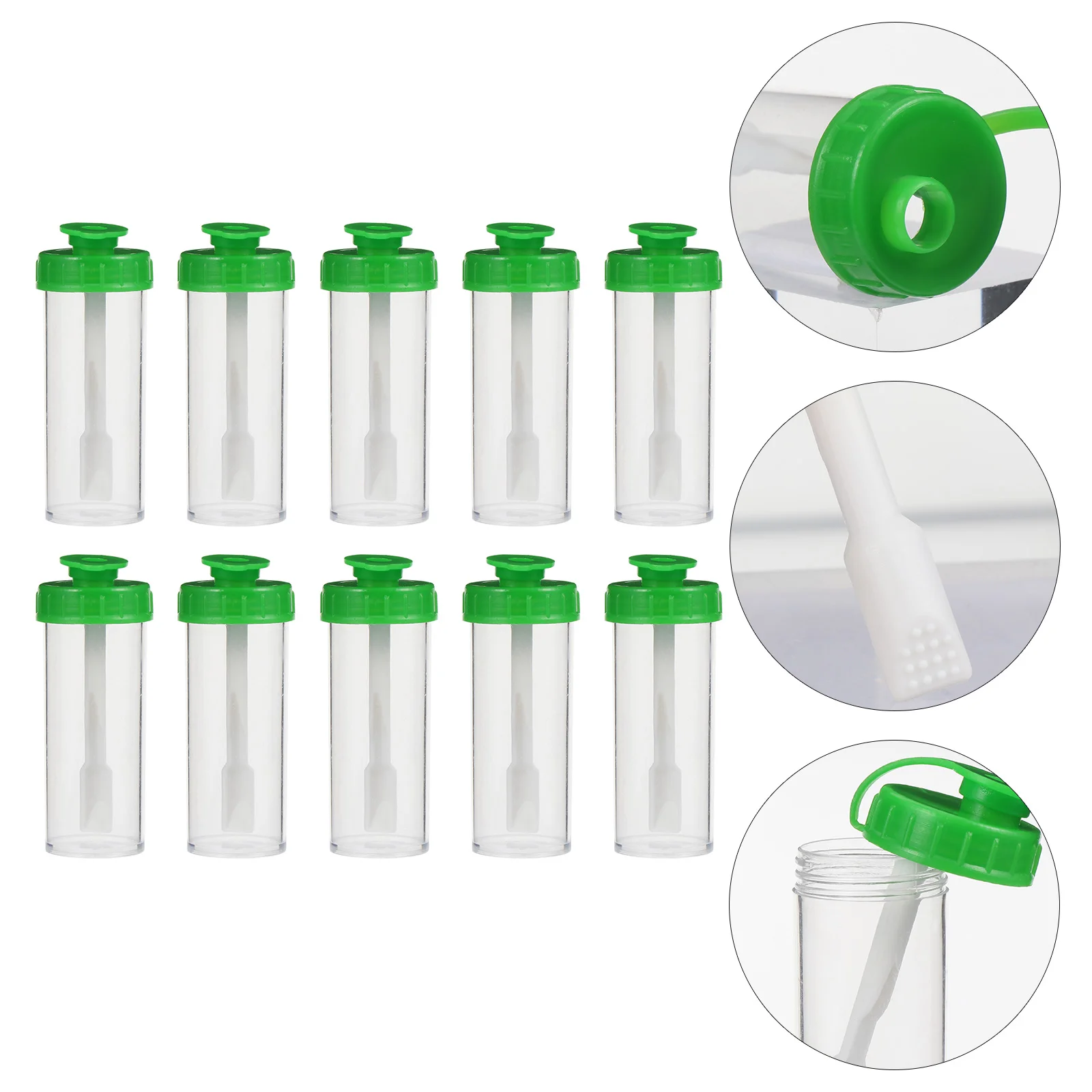 

50 Pcs Urine Cup with Lid Sampling Container Fecal Collection Pp Stool Plastic Specimen