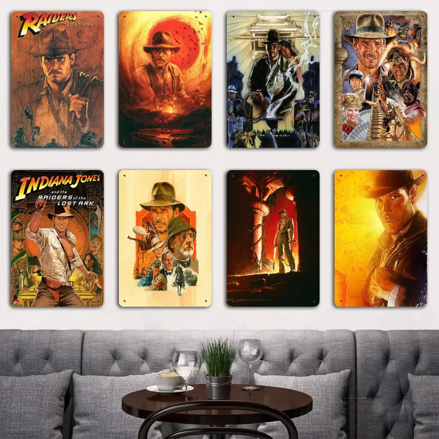 indiana jones Movie Tin Metal Plaques and Signs Wall Decor, Captain Poster, Vintage Decor, Bar, Pub, Club, Wall Decoration