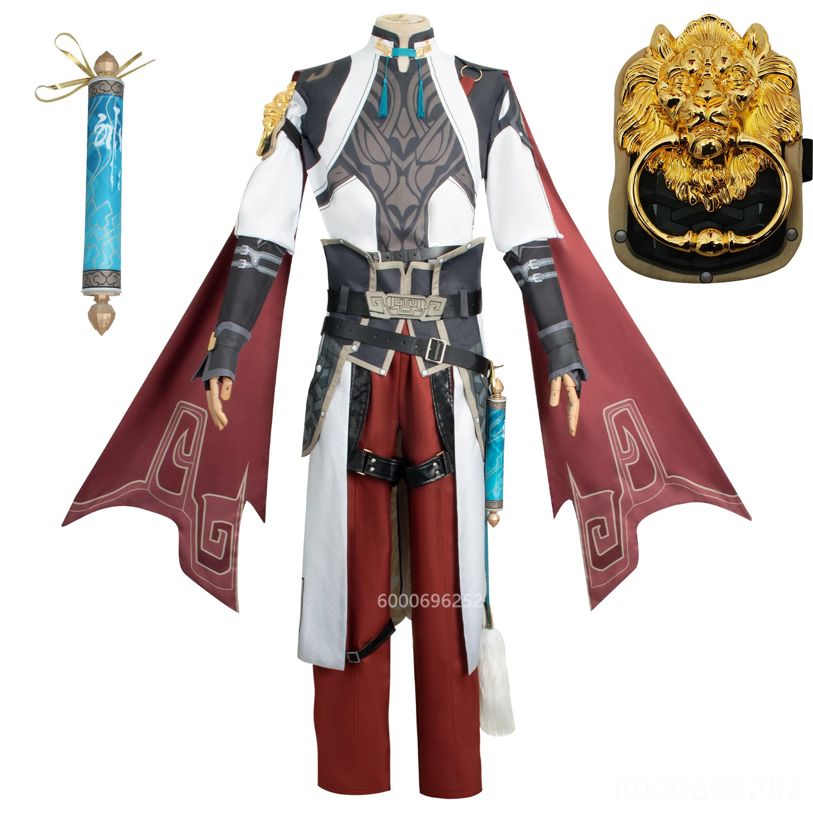 

Honkai Star Rail Jing Yuan Cosplay Costume with Wig Chinese Men Outfit Halloween Carnival Party Suit XS-XXL Cosplay Set Hot Sale