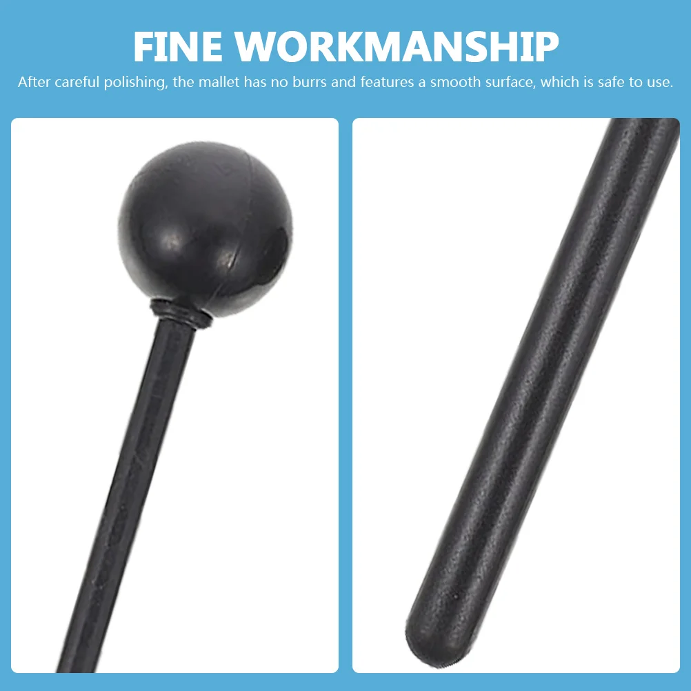

Marimba Drumstick Plastic Rubber Xylophone Mallets Carefully Polished Smooth Grip Practical Convenient Musical Instrument