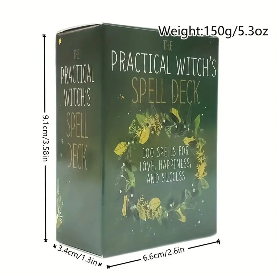 Practical Witch's Love Spell DeckTarot Spread Cards 100 Spells for Love, Happiness, and Success