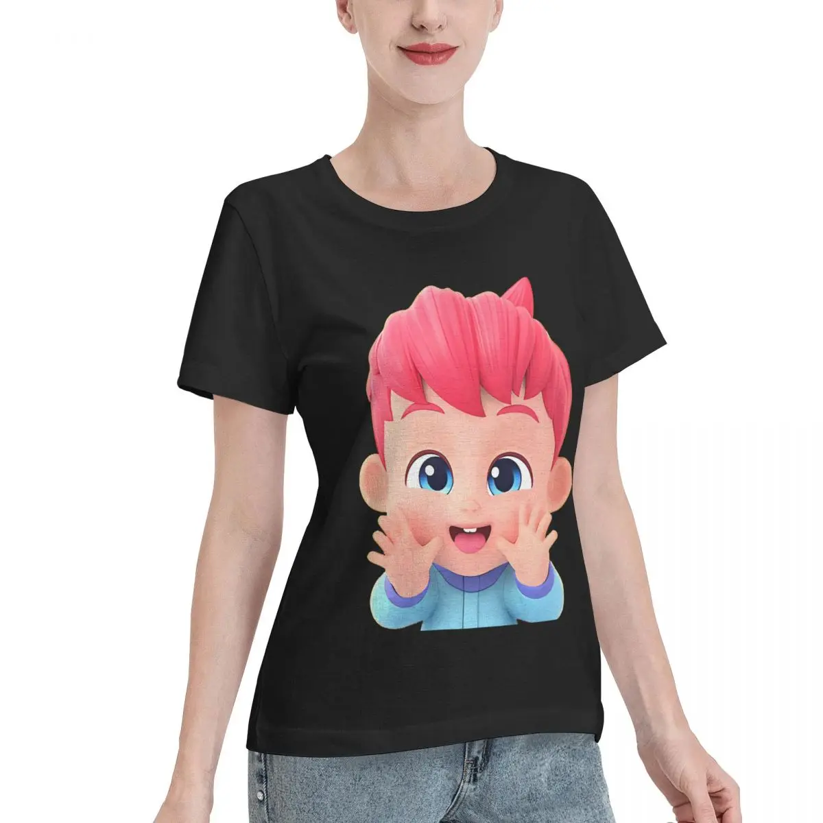 Oversized Option Bebefinn Kids Nursery Rhymes Kids Women's T-shirt Work Wear Female Casual Tshirt