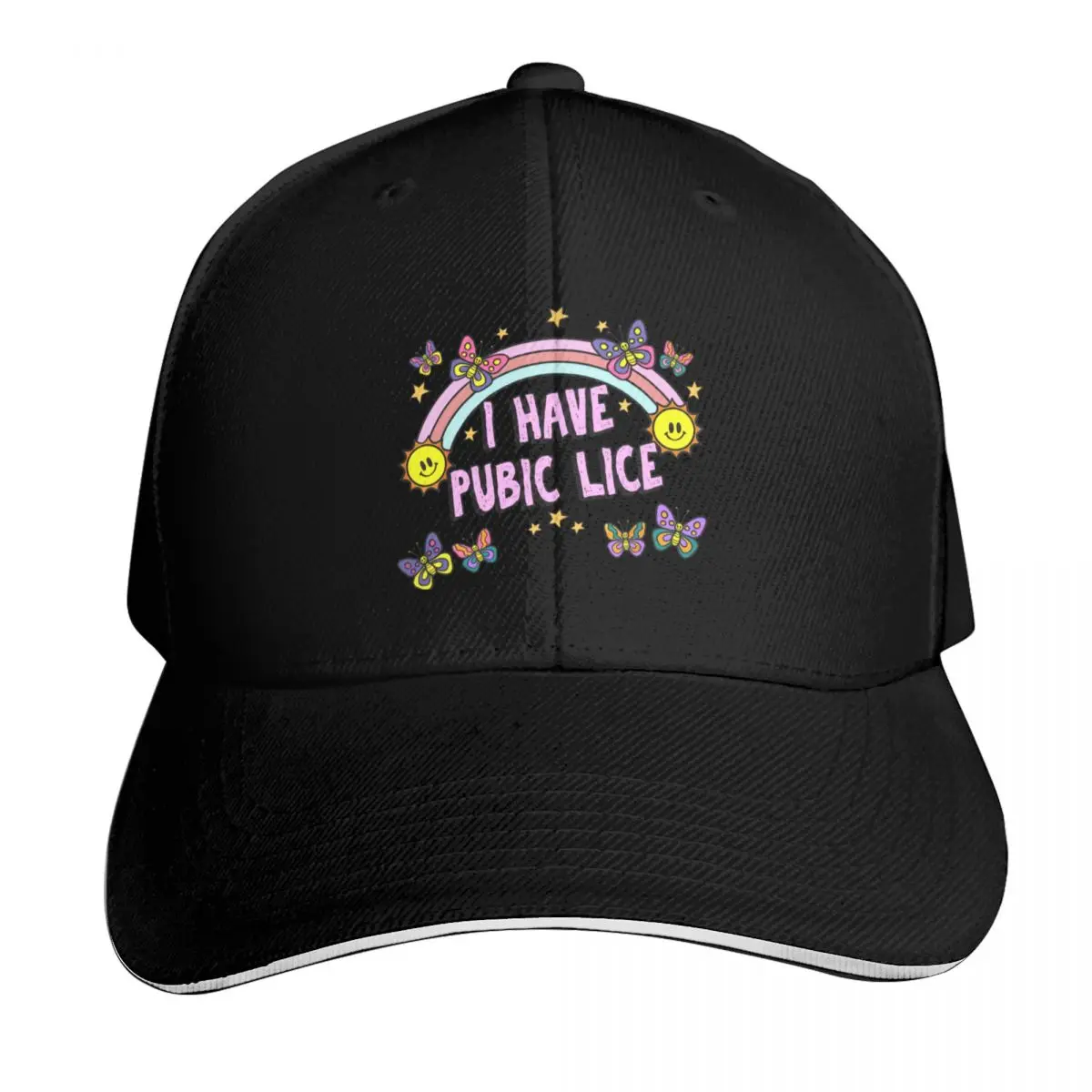 I Have Pubic Lice Shirt, Funny Retro Offensive Inappropriate Sarcastic TShirt, Meme T-Shirt Baseball Cap