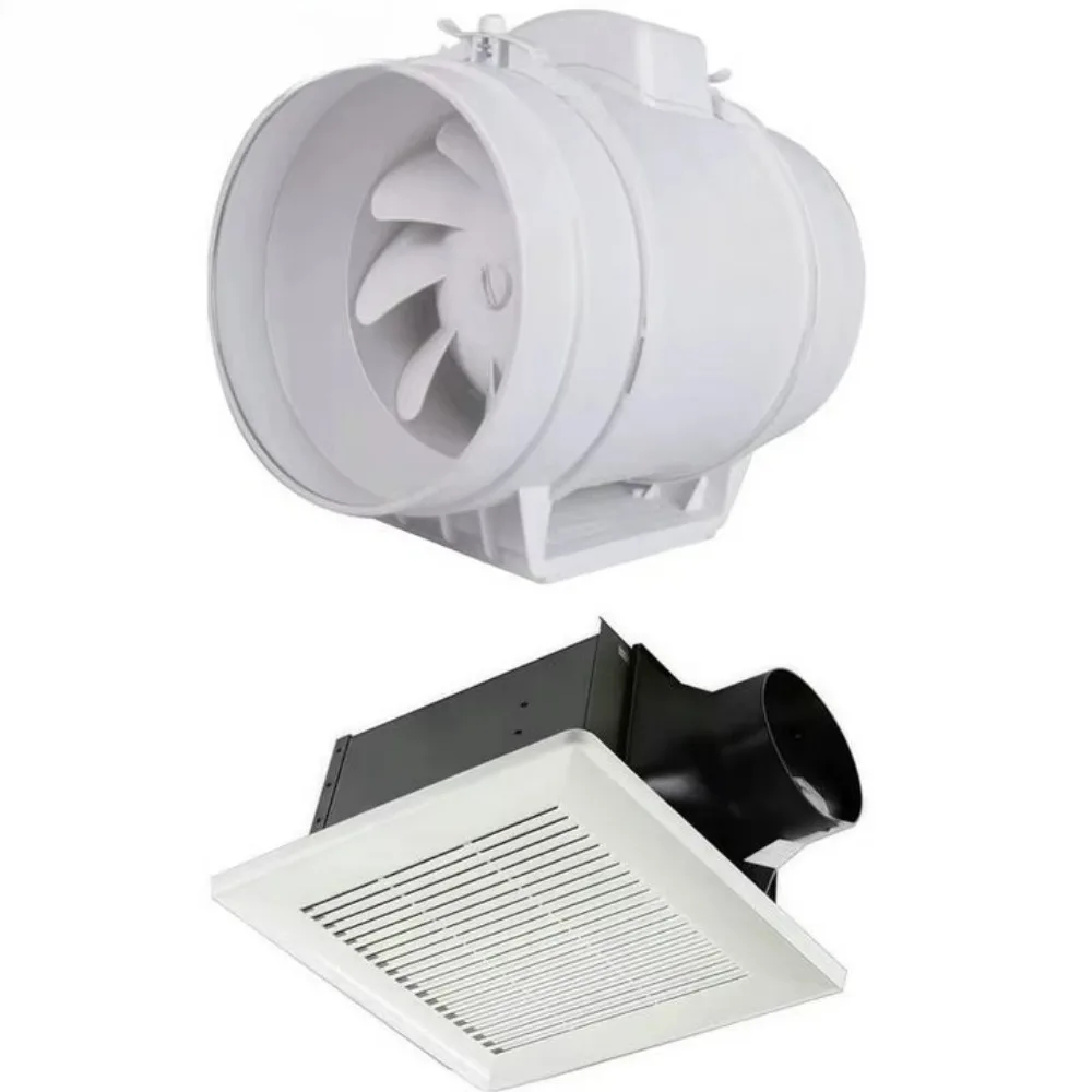 Quiet Ceiling Mount Exhaust Fan - [12 Inch] High Airflow Vent Fan for Bathroom, Kitchen & Office
