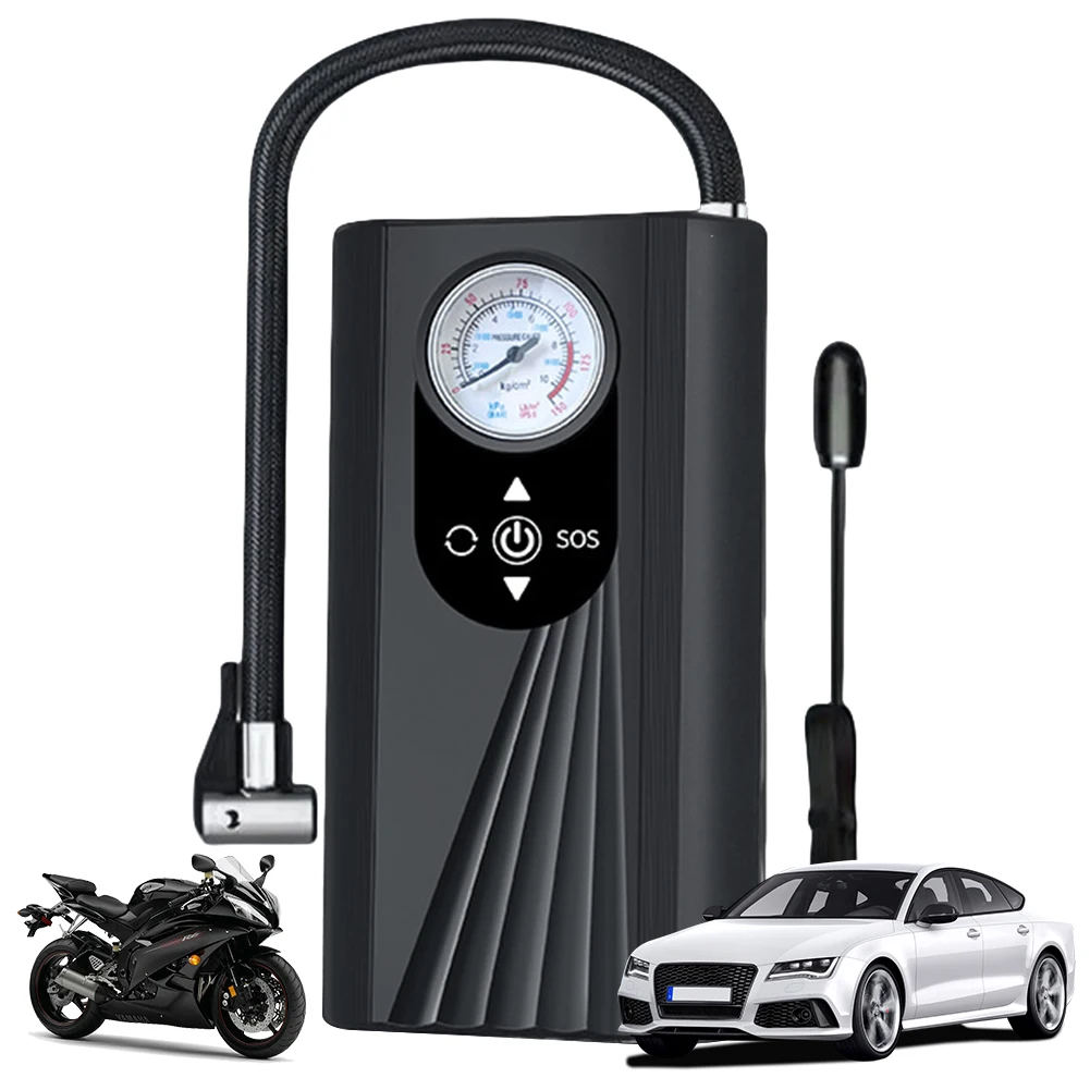 Wireless Electric Tire Inflator Rechargeable 150PSI Car Tire Inflatable Pump High Precision Portable Air Pump for Auto Motorbike