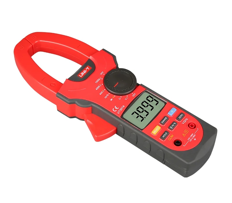 UNI-T UT207A 4000 Counts True RMS Digital Clamp Meter Measure AC/DC Current 1000A DC Voltage 1000V Resistance Frequency