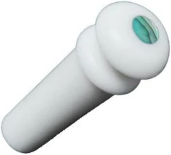 5x Bone Guitar End Pin Abalone shell Dot Strap Button Peg Luthier saddle White