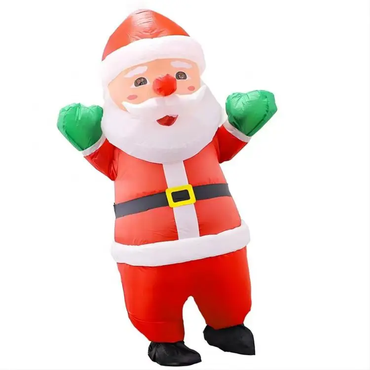 Disfraces inflables divertidos de Navidad hombre de jengibre Santa Claus elfo muñeco de nieve árbol pingüino adulto chico Halloween fiesta de Carnaval