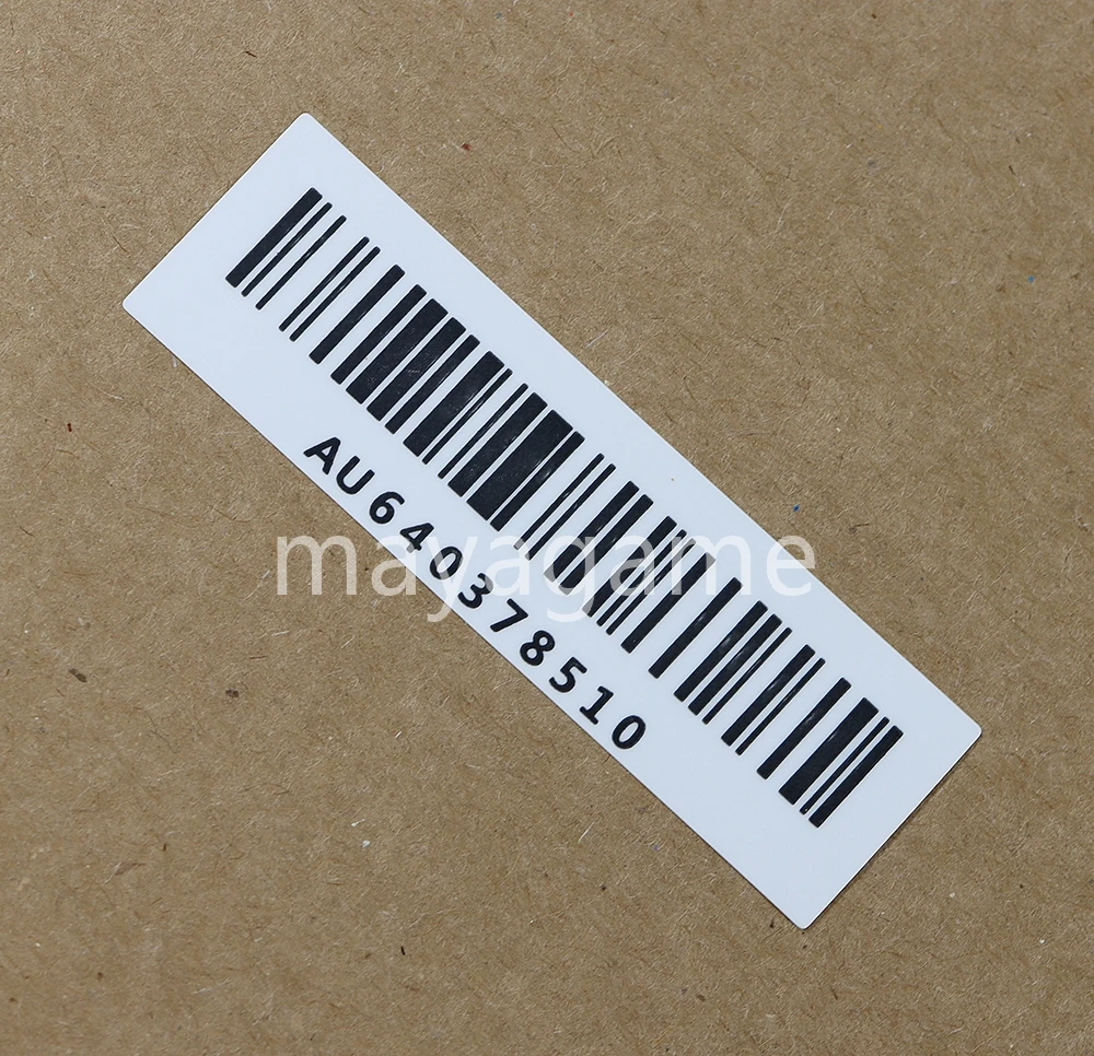 10 peças para game boy advance gba substituição número de série etiqueta traseira adesivo