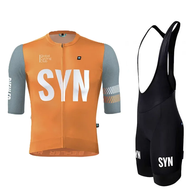 SYN Cycling jersey men's summer cycling set road cycling bib quick drying cycling suit breathable cycling shirt