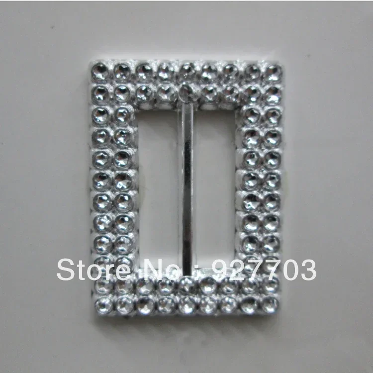 10pcs Double Rectangle Acrylic Buckle For Chair Sash 23mm