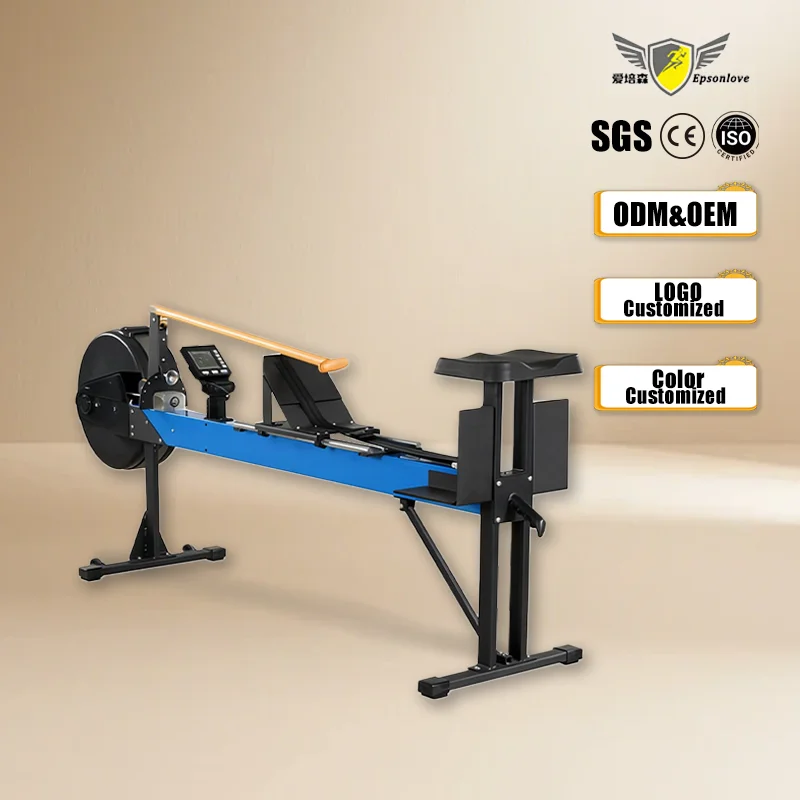 

EPsonlove Commercial Dragon Boat Rowing Machine Steel Frame Air Resistance for Indoor Exercise Unisex Fitness Model