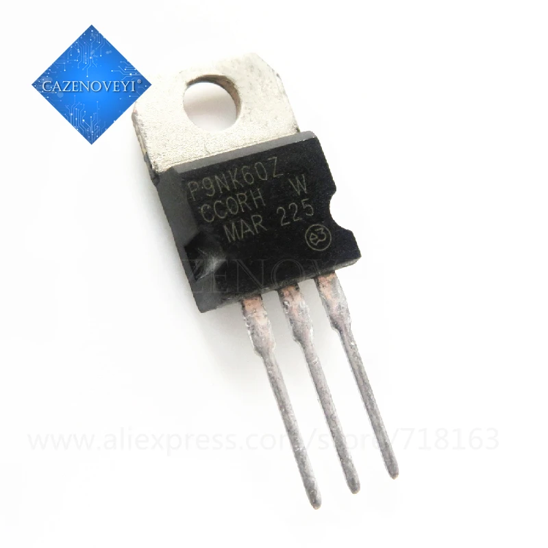 

10pcs/lot STP9NK60ZFP P9NK60ZFP 600V 9A In Stock