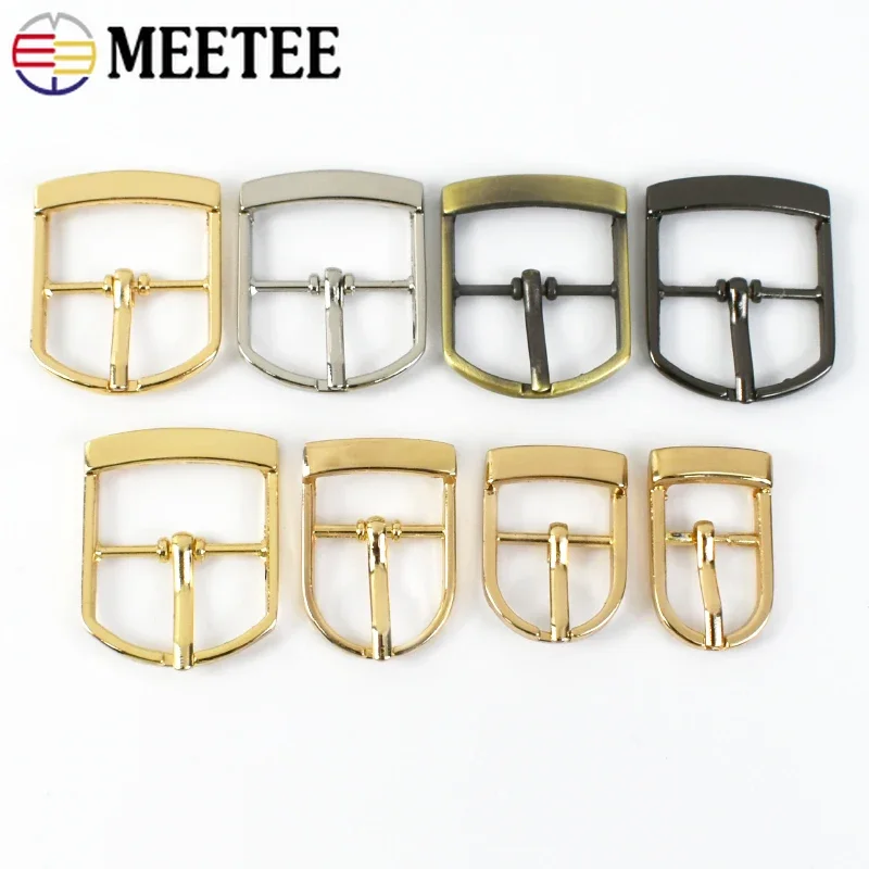 5/10Pcs 13/16/20/25mm Metal Pin Buckle Bag Strap Belt Buckles Slider Ring Hook Shoes Adjuster Clasp DIY Leather Accessories