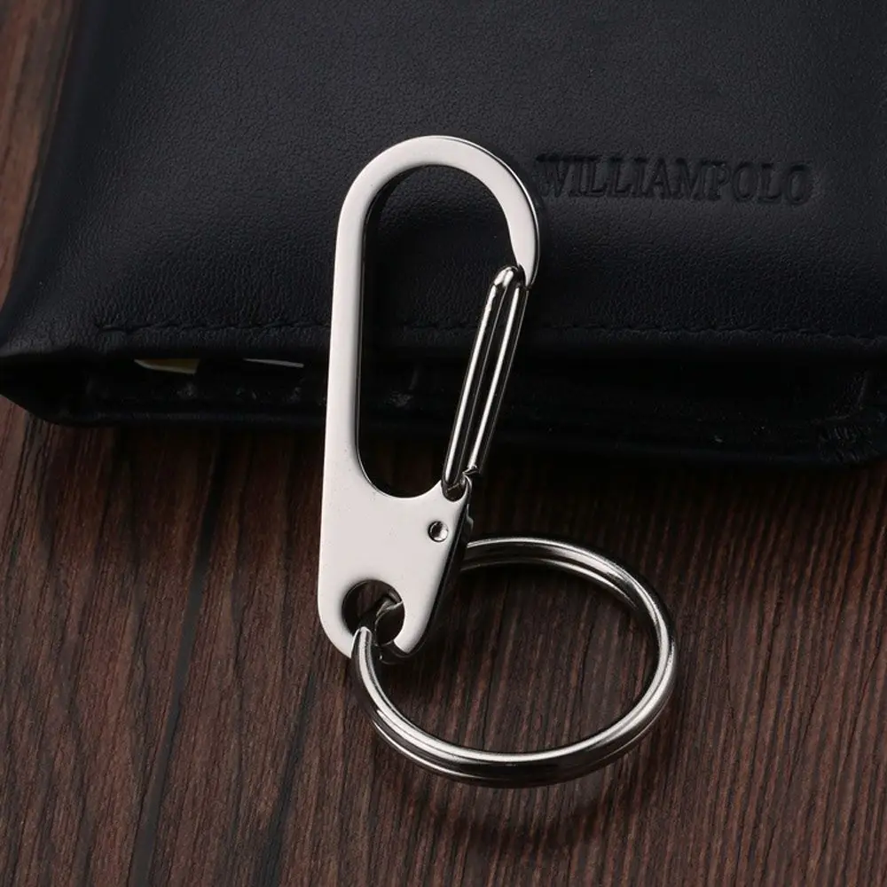 

Men Stainless Steel Buckle Keychain Waist Belt Clip Anti-lost Buckle Hanging Classic Fashion Key Ring Car Decoration Gift