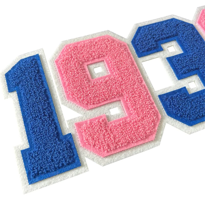 Cute Blue and Pink J&J 1938 Chenille, Glitter Jack and Jill of America Iron on Patch for Jean Jacket and Bags