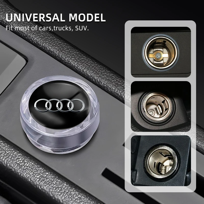 Car Cigarette Lighter Cover DustProof Decoration Cap For AUDI A1 A3 A4 A5 A7 A8 Q3 Q5 Q7 S3 S4 S5 S6 S7 Accessories