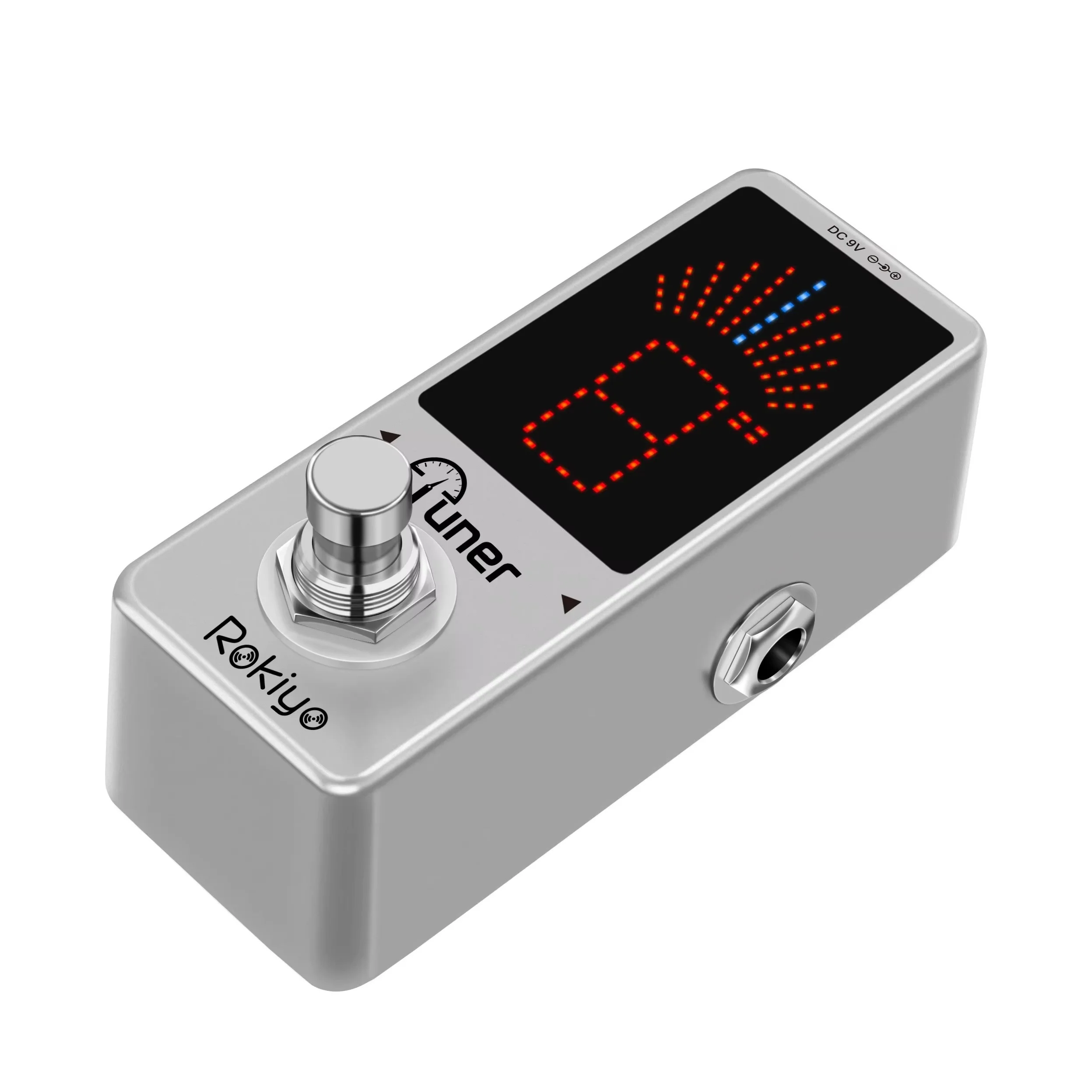 Rokiyo Chromatic Guitar Tuner Pedal High‑Precision Strobe Tuning Mode Compact Stompbox Effect Pedal for Electric Guitar Bass image 3