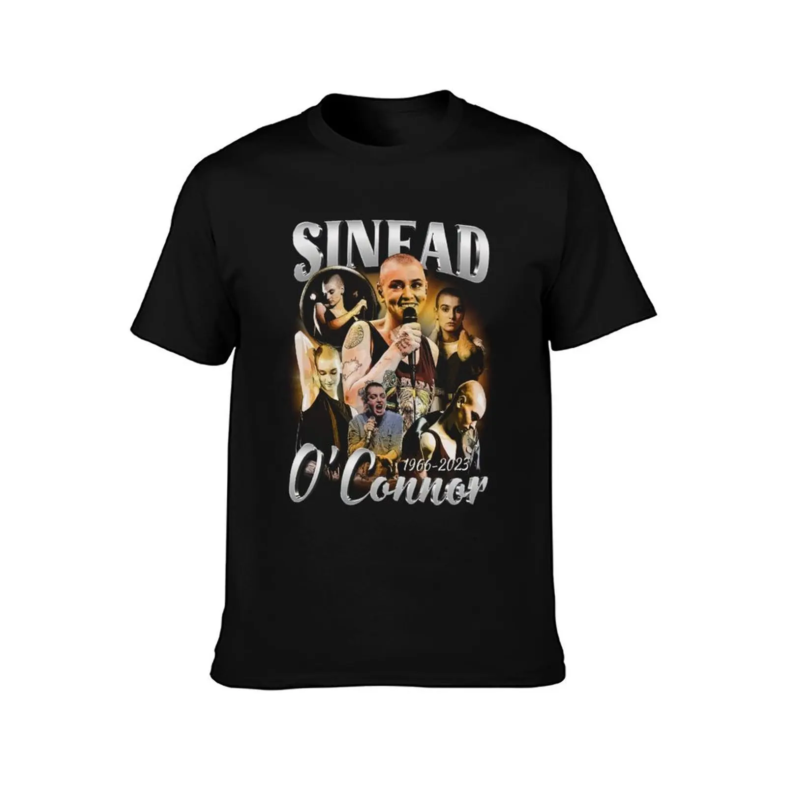 Sinead O'connor Signature Vintage Singer Music T-Shirt plus size clothes football t shirt clothing for men