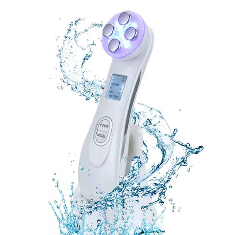 Home Beauty Equipment Ems Rf Led Vibrating Anti Aging Facial Massager Skin Firming Face Wrinkle Remover Neck Lift Device USB