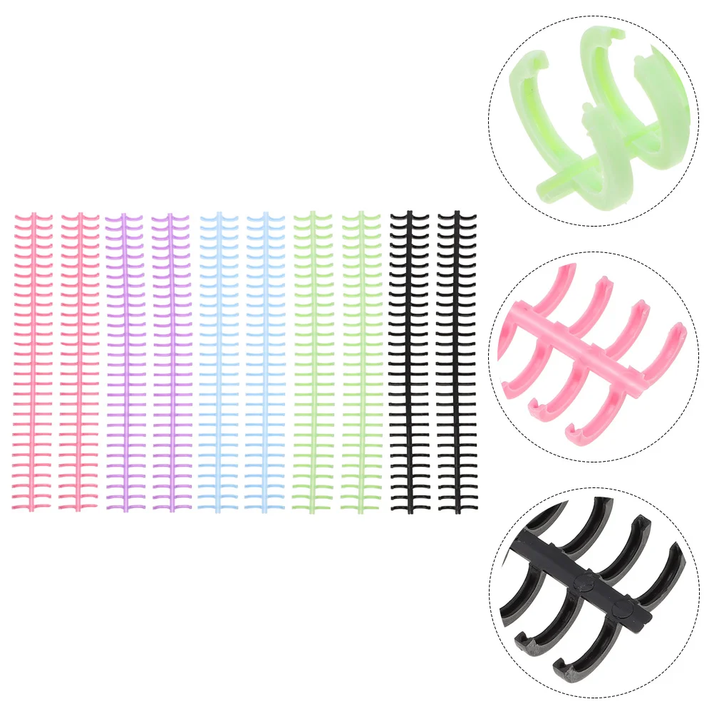 

10 Pcs Abs Plastic Notebook Rings Loose Leaf Binder Rings Spiral Binding Coils Removable Book Rings Office Binding Supplies