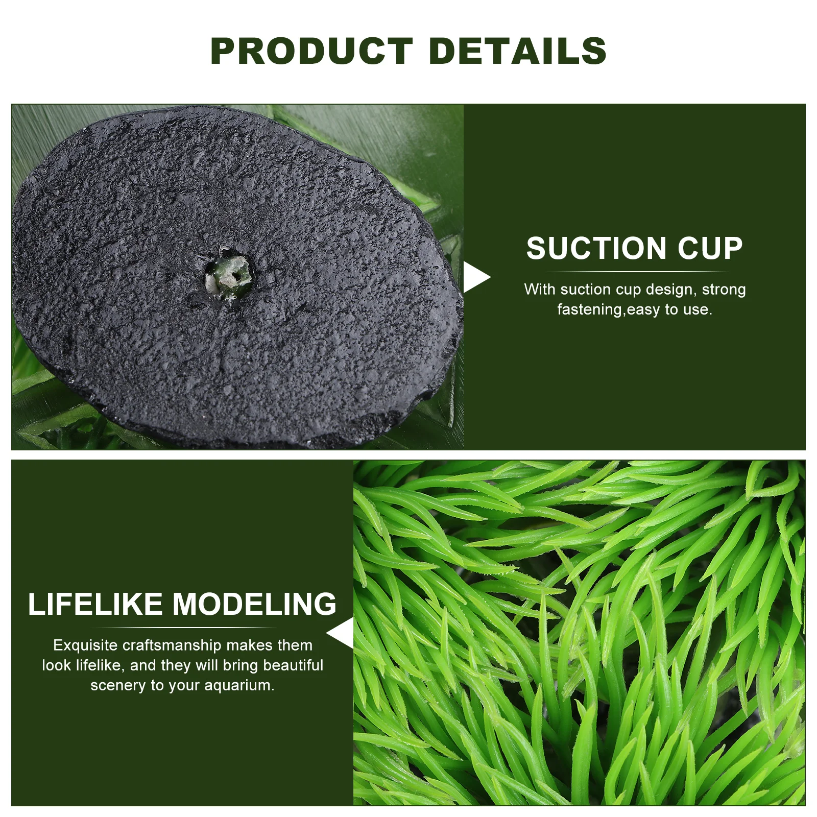 

2Pcs Aquarium Leaves Fish Spawning Nests Decoration Plastic Simulation Artificial Landscape Fish Tank Aquarium Leaves