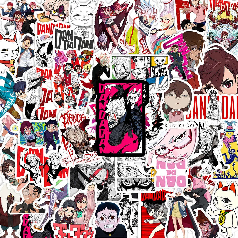 10/30/50 Uds Japón dibujos animados Momo Ayase DANDADAN pegatinas Cool Anime calcomanías impermeable DIY equipaje teléfono casco Manga pegatina Juguetes