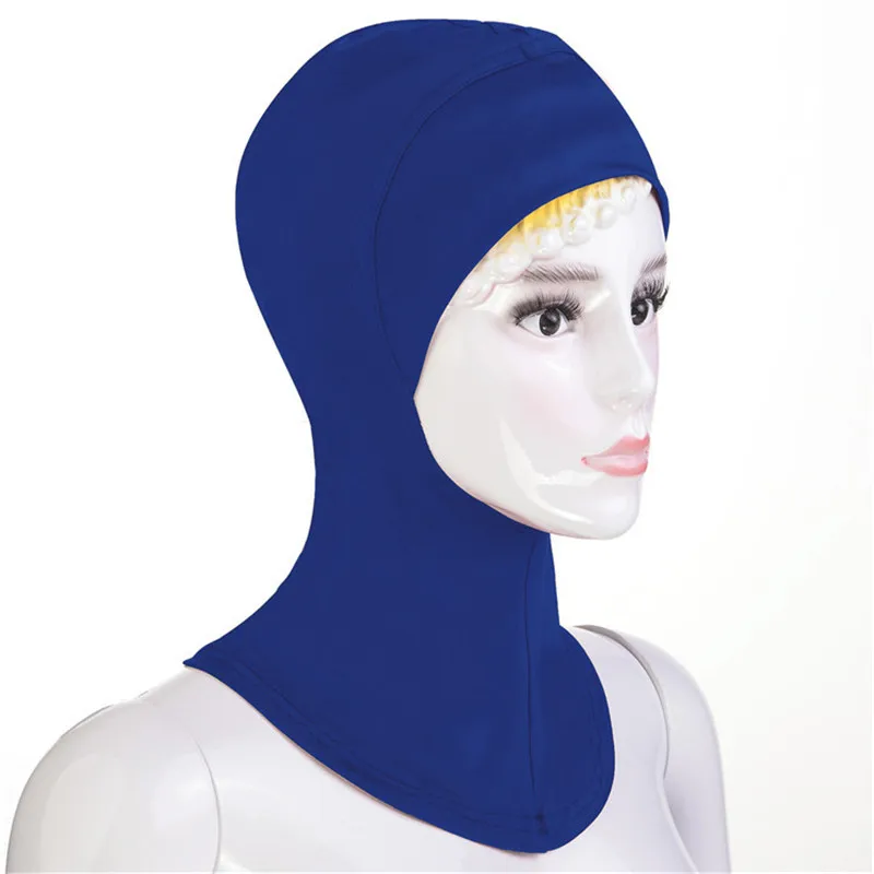 Stretch Underscarf Amira Turban Frauen Muslimischen Innen Kappe Hijab Motorhaube Overhead Kopf Schal Wrap Ninja Hut Islamischen Kopf Abdeckung Mujer