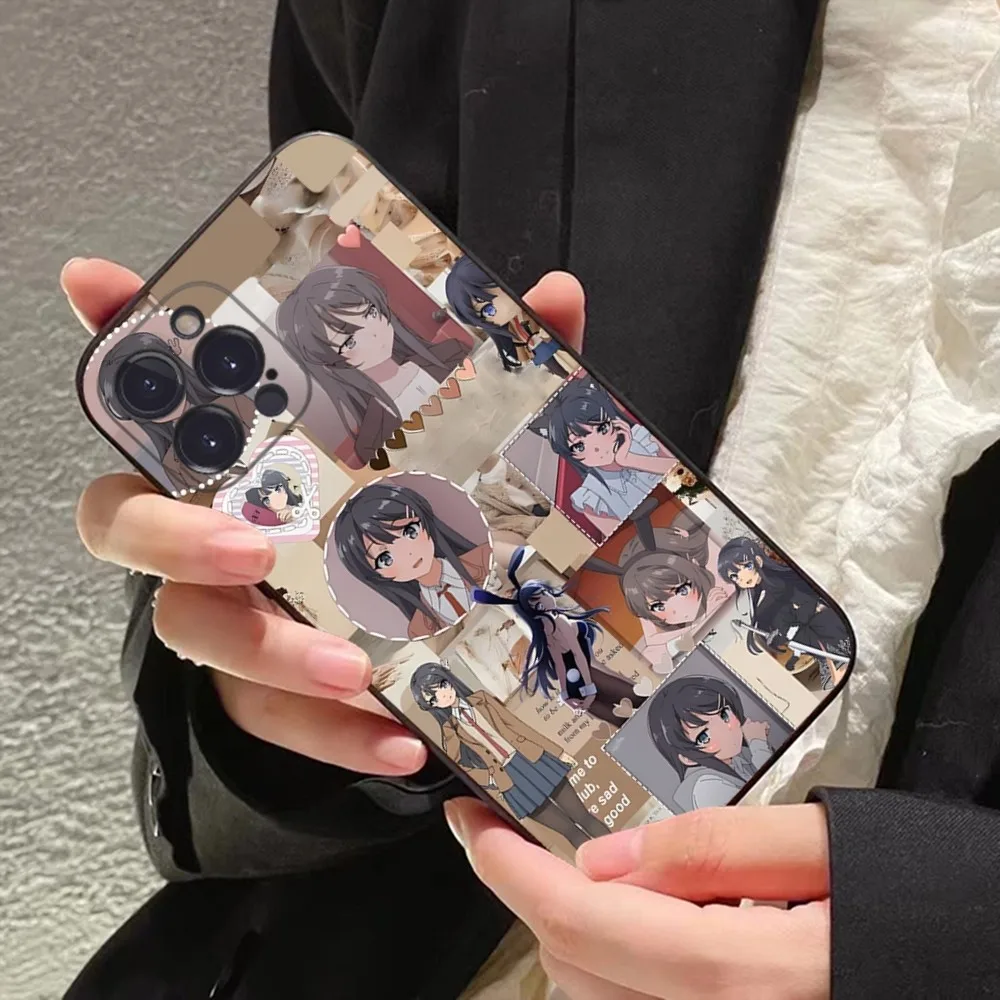 Anime Mai Sakurajima Phone Case For iPhone 15 14 11 12 13 Mini Pro XS Max Cover 6 7 8 Plus X XR SE 2020 Funda Shell