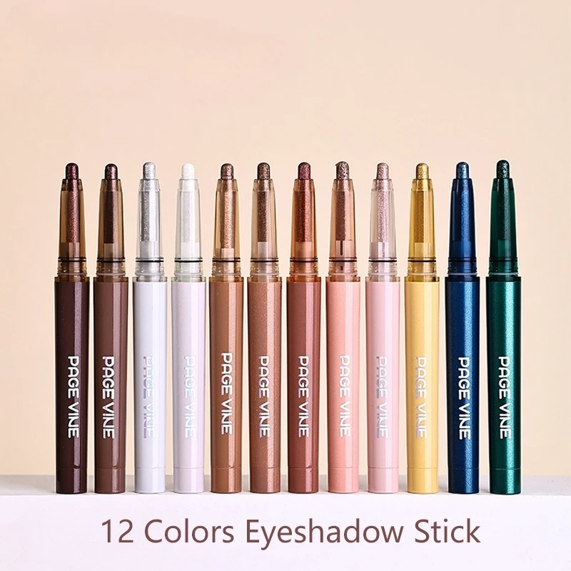 12-kolorowy uniwersalny rozświetlacz w sztyfcie do twarzy, oczu, do narożków wewnętrznych, długotrwały, odporny na rozmazywanie, do makijażu na wynos.