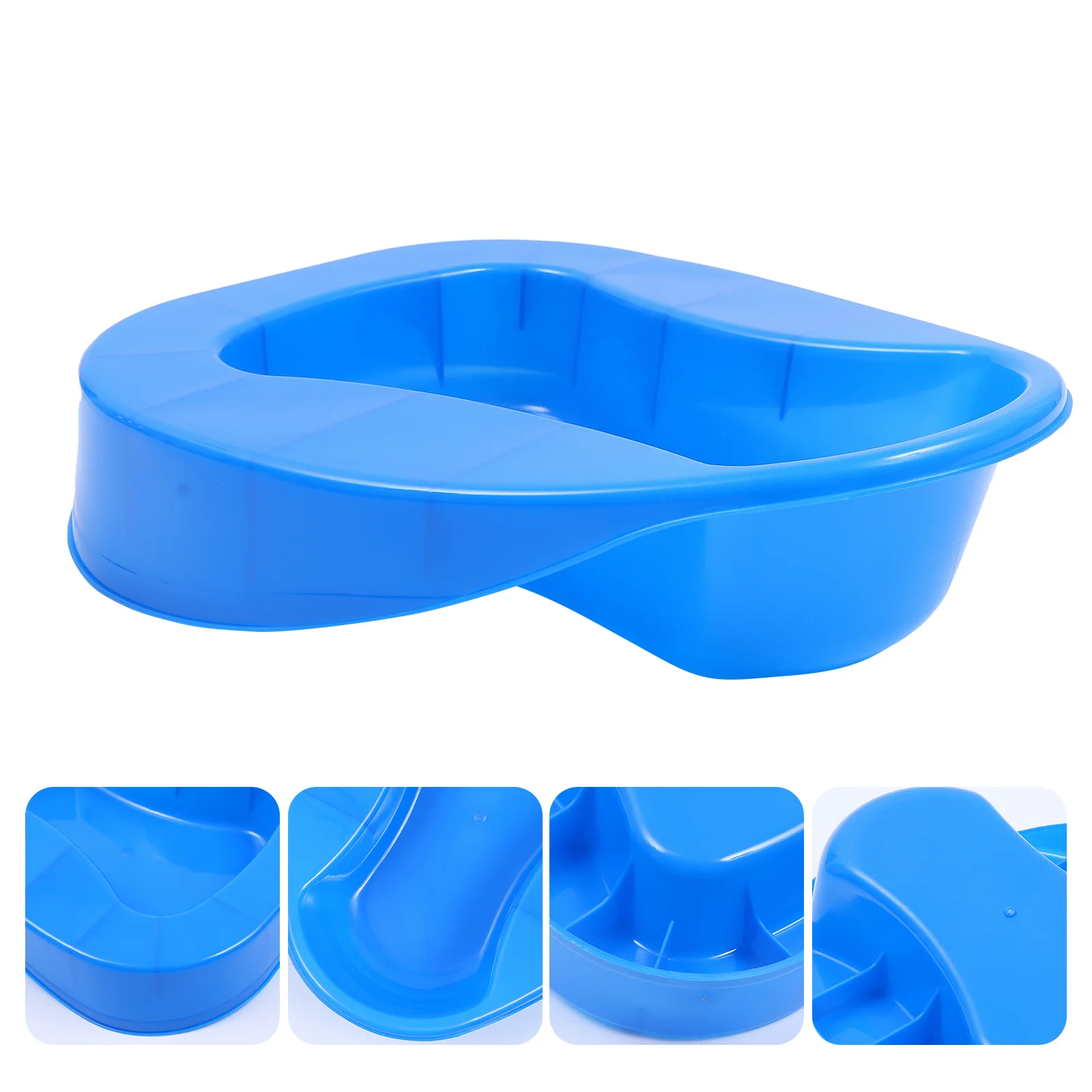 

1Pcs Thickened Plastic Bedpan Durable Squatting Pan Portable Household Bed Toilet for Elderly Patient Care Convenient Use