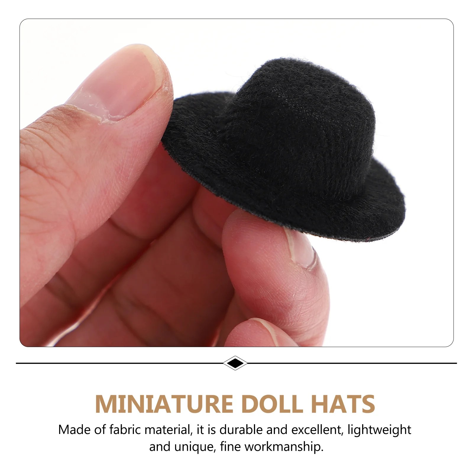 20 Pcs Mini Hat Toy Cap Reborn Baby Accessories Top Hats Dress-up Formal Fedora