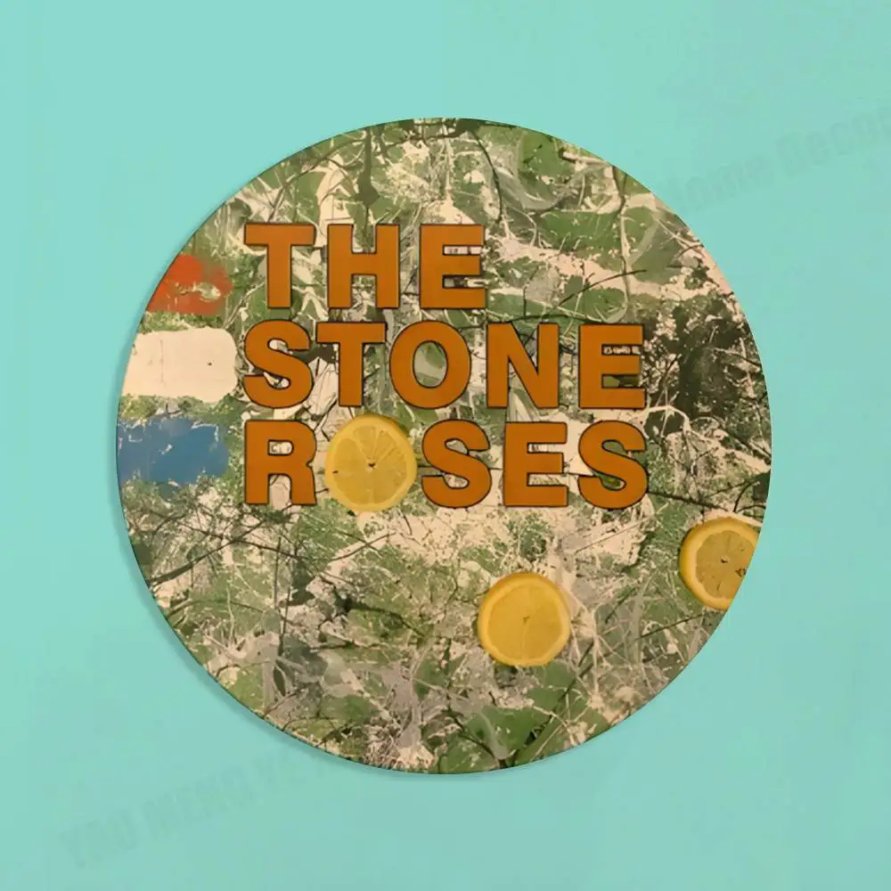 Fools Gold Lemon S-Stone R-Roses Elegant Wooden Coaster Handcrafted Wood Grain Perfect for Coffee Tea Home Bar Decor - view 4