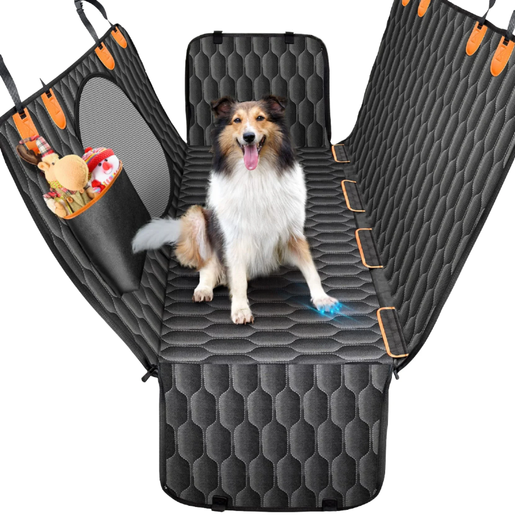 Waterproof Dog Car Seat Cover 3 in 1 Hammock Bench Cargo Mode Fits 99% Vehicles SUV Anti Scratch OEM ODM Dog Car Seat Cover