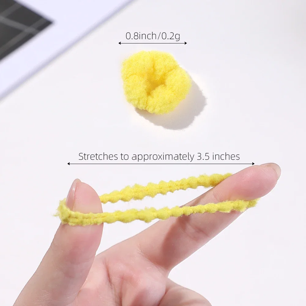 100PCS Kids Colorful Hair Rubber Band Elastic Hairband Wave Scrunchie for Baby Girls Hair Accessories Cute Head Rope