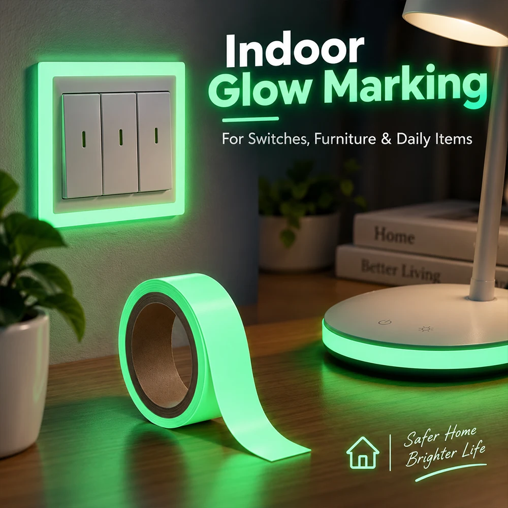 Luminous Tape 5 Meters Self-adhesive Glow Emergency Logo In The Dark Safety Stage Stickers Home Decor Party Supplies Decorative