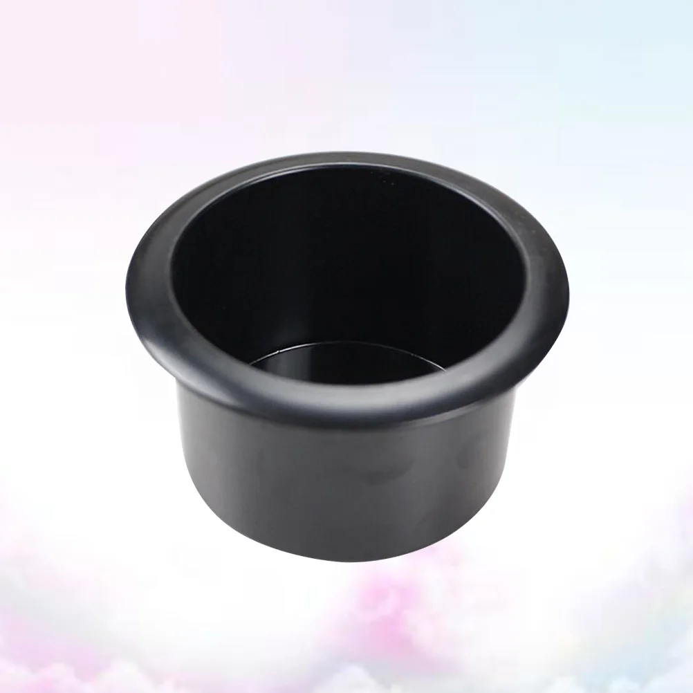 

Sturdy Black Plastic Replacement Cup Holder Insert ABS for Sofa Recliner Car Poker Table Spill Guard Cup Holder Insert