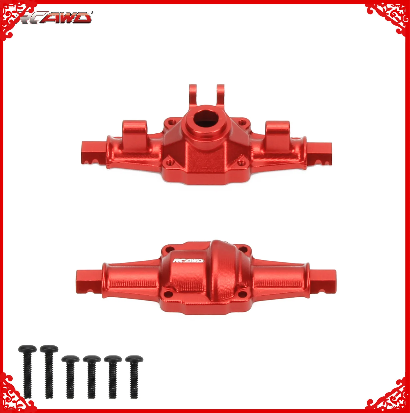 Aluminum alloy Front/rear axle housing for FMS EAZYRC Roc Hobby FCX24 1/24 crawlers Upgrades Parts