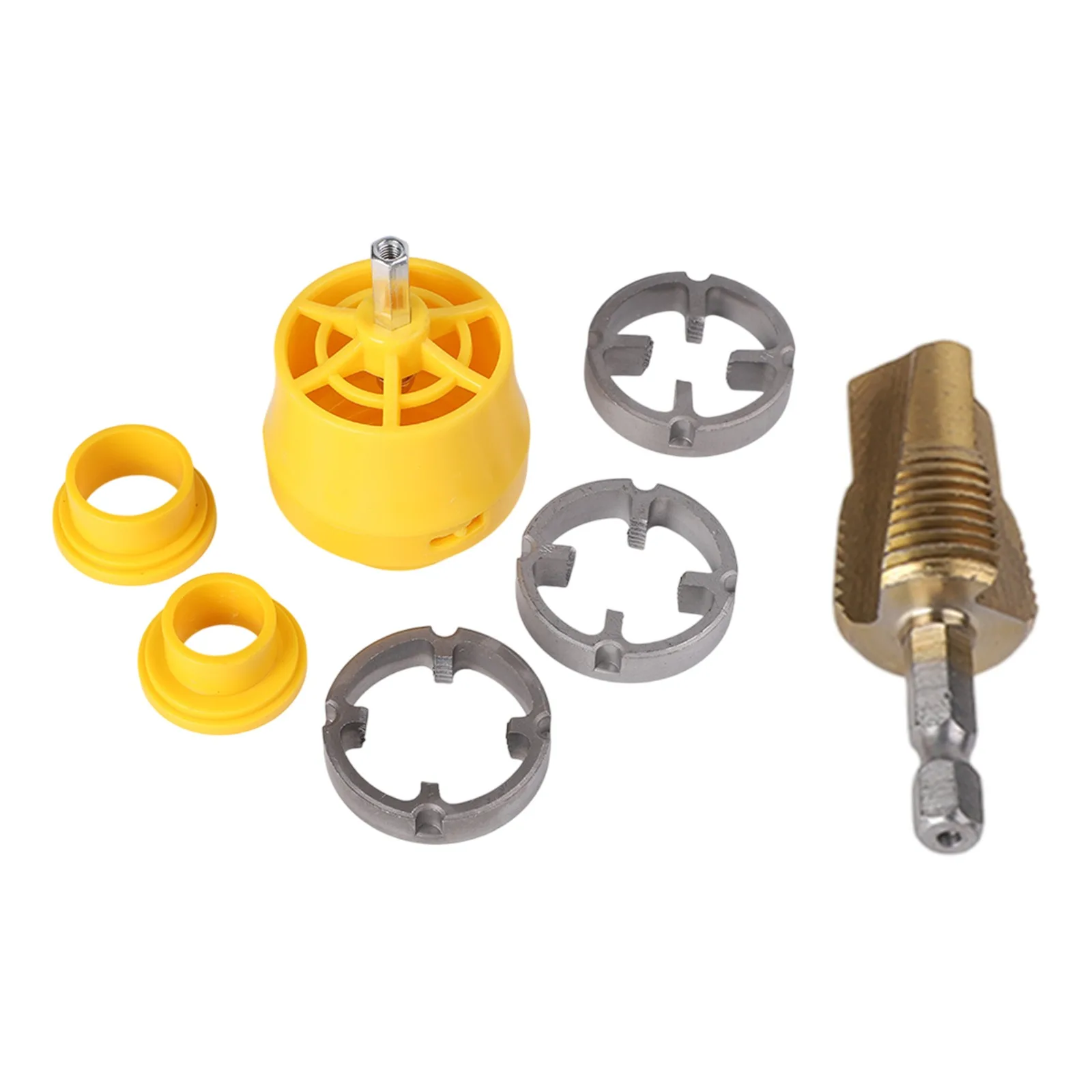 Sleek Design Efficient Electric Drill Pipe Threader Kit Comes Equipped With Three Essential Size Molds For Use